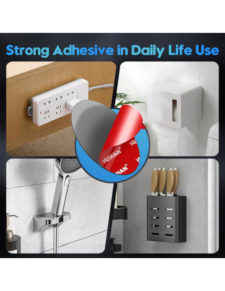 Pads Adhesivos Doble Cara Pormkig 5pcs 63mm para Soporte de Coche