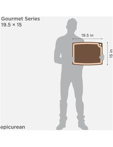 Tabla de Cortar Epicurean Gourmet 49.5x38.1 cm Nuez Natural
