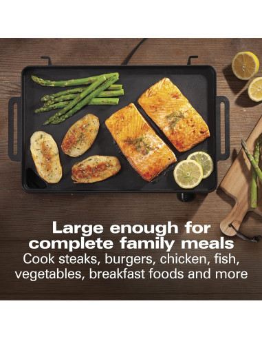 Parrilla Eléctrica de Hierro Fundido Hamilton Beach 38560, 25.4x40.6cm