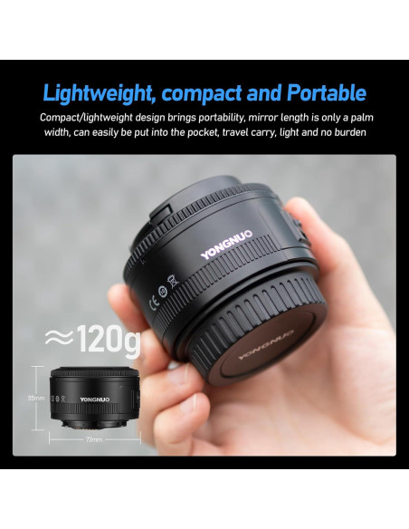 Lente Yongnuo YN50MM F1.8C para Canon - Apertura F1.8, 50mm Lente Yongnuo YN50MM F1.8C para Canon - Apertura F1.8, 50mm