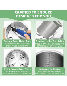 Reemplazo Pints y Tapas Acero Inoxidable Ninja Creami 24oz - 4 Piezas 2