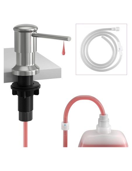 Dispensador de Jabón OHiHi para Fregadero con Tubo 119.38 cm