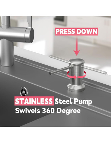 Dispensador de Jabón OHiHi para Fregadero con Tubo 119.38 cm