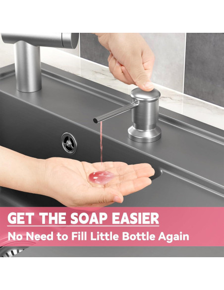 Dispensador de Jabón OHiHi para Fregadero con Tubo 119.38 cm