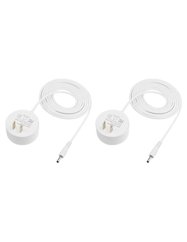 Paquete de 2 Adaptadores de Corriente 1.83m Vebner para Google Nest