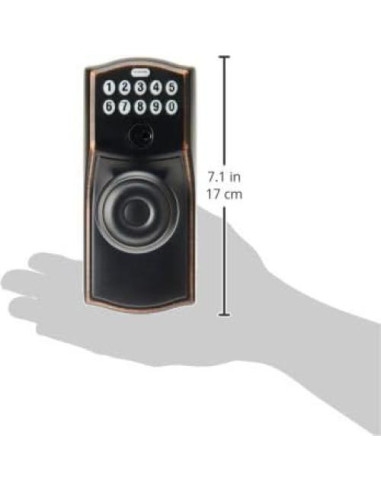 Cerradura Electrónica Schlage FE595 CAM Teclado Bronce