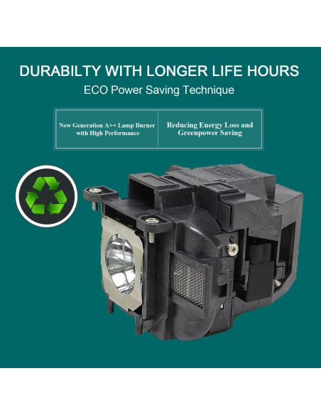 Lámpara de Repuesto RANETLIO ELP LP78/ELP LP88 para Proyectores Epson