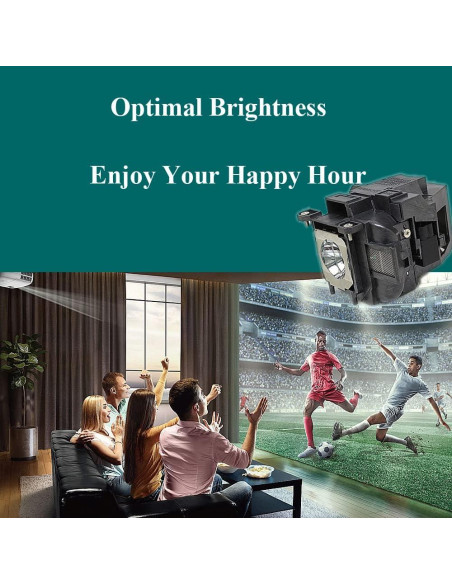 Lámpara de Repuesto RANETLIO ELP LP78/ELP LP88 para Proyectores Epson