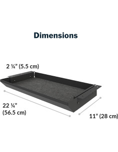 Cajón Undermount Vari - Organizador de Almacenamiento 51.4x24.1 cm 2