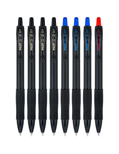 Bolígrafos de Gel Premium PILOT G2 Edge 8ct Punta Fina 0.7mm 2