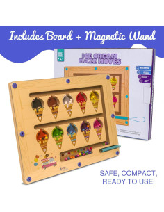 Rompecabezas Magnético Montessori de Madera 29x29 cm - Juguete Educativo 2