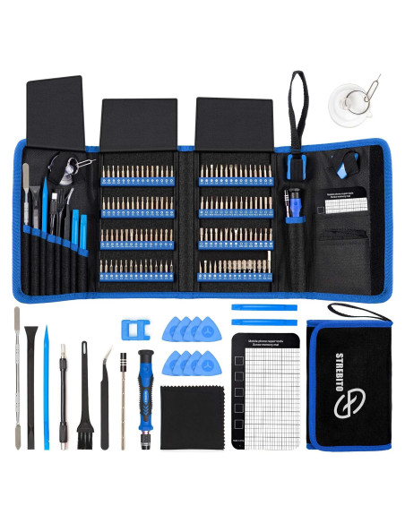 Juego de Destornilladores de Precisión STREBITO 142 Piezas