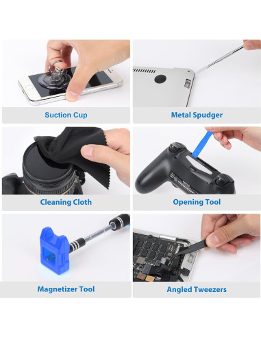 Juego de Destornilladores de Precisión STREBITO 142 Piezas