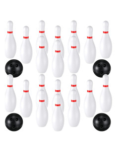 Juego de Bolos de Plástico RoundFunny - 2 Juegos para Niños