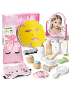 Juego de Maquillaje de Madera Toyssa para Niñas 3-6 Años