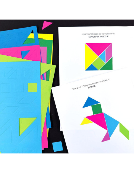 714 Piezas Formas Tangram FreshCut Crafts para Matemáticas
