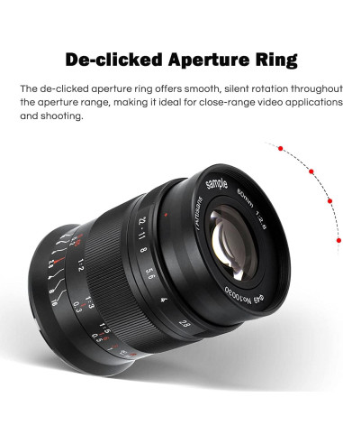 Lente Macro 60mm F2.8 II 7artisans para Sony E-Mount