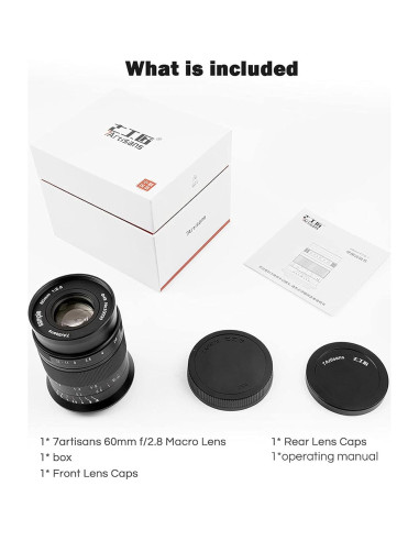 Lente Macro 60mm F2.8 II 7artisans para Sony E-Mount