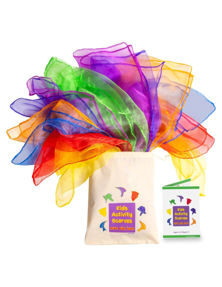 Bufandas de Danza y Malabarismo Covelico - 14 Piezas para Niños