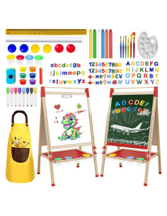 Caballete de Arte Juivin Doble Cara Ajustable para Niños