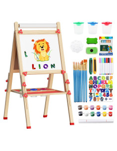 Caballete Infantil Doble Cara Weudear con Accesorios 4-8 Años