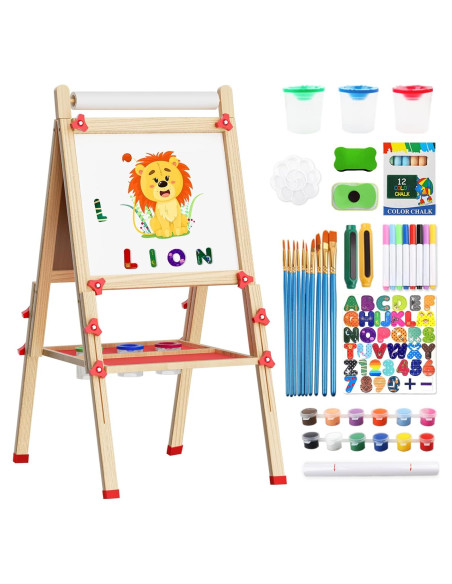 Caballete Infantil Doble Cara Weudear con Accesorios 4-8 Años