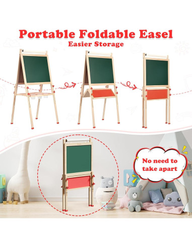 Caballete Infantil Doble Cara Weudear con Accesorios 4-8 Años