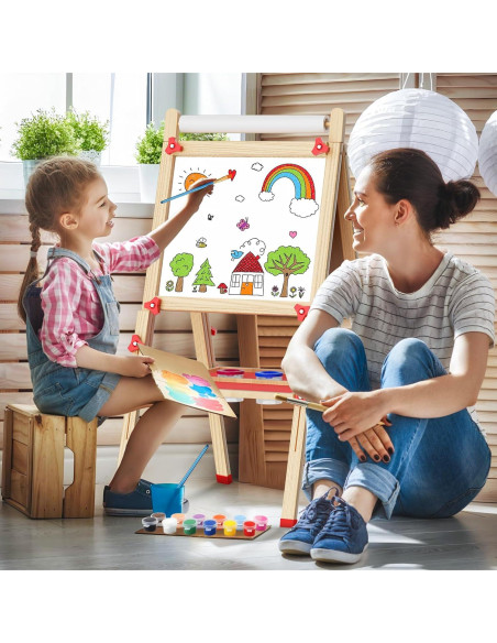 Caballete Infantil Doble Cara Weudear con Accesorios 4-8 Años