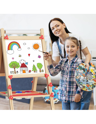 Caballete Infantil Doble Cara Weudear con Accesorios 4-8 Años