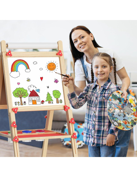 Caballete Infantil Doble Cara Weudear con Accesorios 4-8 Años