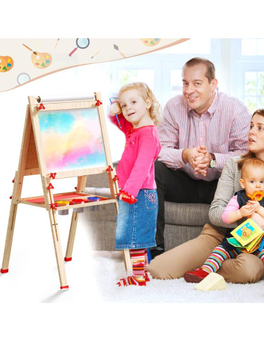 Caballete Infantil Doble Cara Weudear con Accesorios 4-8 Años