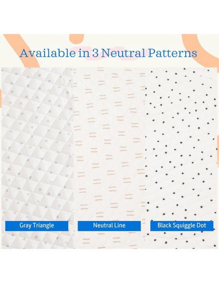 Alfombra de Juego Acolchada Poppyseed 109 cm Lavable para Bebés