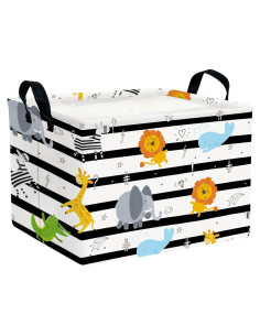 Cesta de Almacenamiento Infantil ASKETAM Animal Selva 37.8x25.4x22.9cm