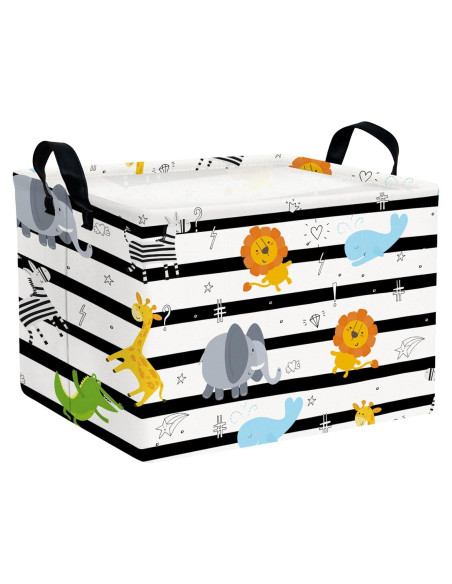 Cesta de Almacenamiento Infantil ASKETAM Animal Selva 37.8x25.4x22.9cm