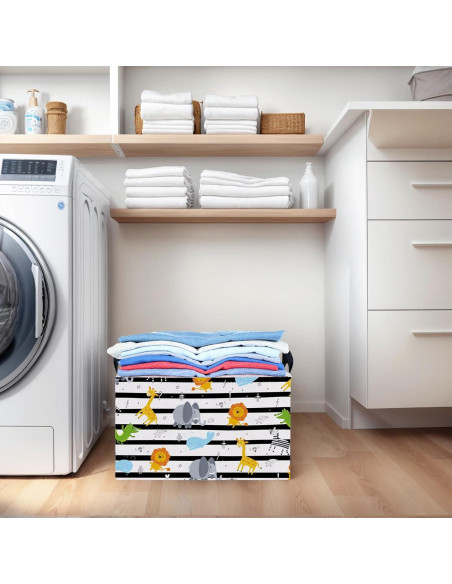 Cesta de Almacenamiento Infantil ASKETAM Animal Selva 37.8x25.4x22.9cm