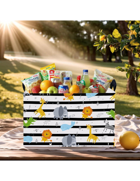 Cesta de Almacenamiento Infantil ASKETAM Animal Selva 37.8x25.4x22.9cm