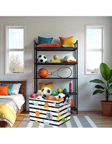 Cesta de Almacenamiento Infantil ASKETAM Animal Selva 37.8x25.4x22.9cm