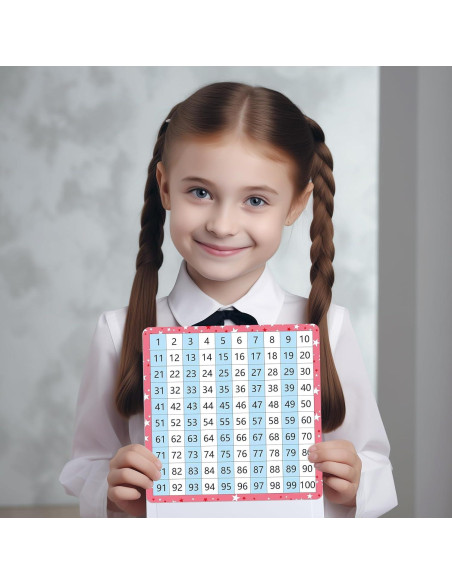 Tablero de Cien Doble Cara WEIZHEN para Matemáticas 1-100