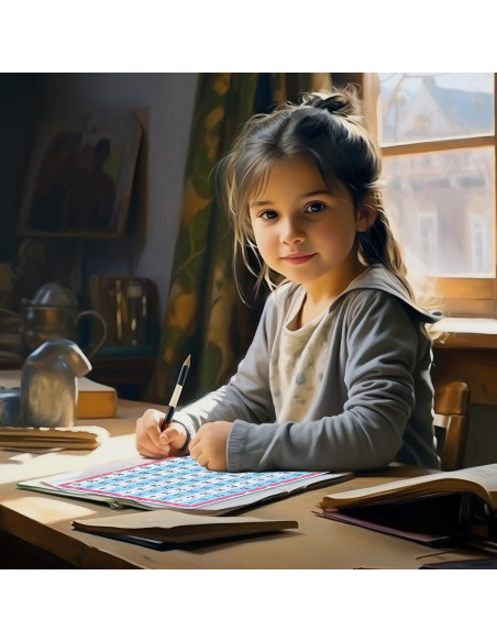 Tablero de Cien Doble Cara WEIZHEN para Matemáticas 1-100