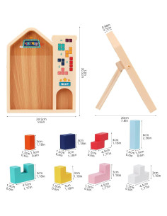 Tangramas de Madera GEMEM para Niños 4 a 8 Años - Puzzles Educativos 2