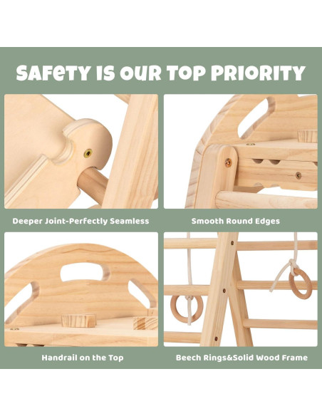 Parque Infantil Interior COSYLAND Estructura de Madera Natural