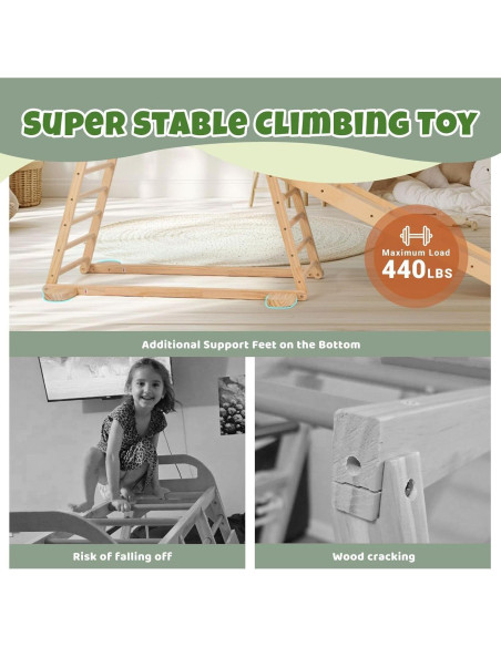 Parque Infantil Interior COSYLAND Estructura de Madera Natural