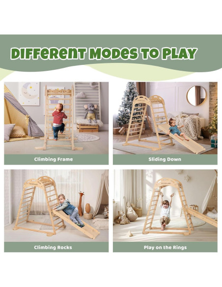 Parque Infantil Interior COSYLAND Estructura de Madera Natural