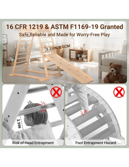 Parque Infantil Interior COSYLAND Estructura de Madera Natural