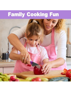 Juego de cuchillos para niños Kibbidea 4 piezas - Violeta 2