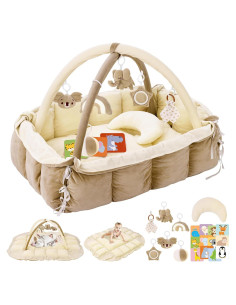 Gimnasio de Juego 5-en-1 Foryoomi Crema para Bebés