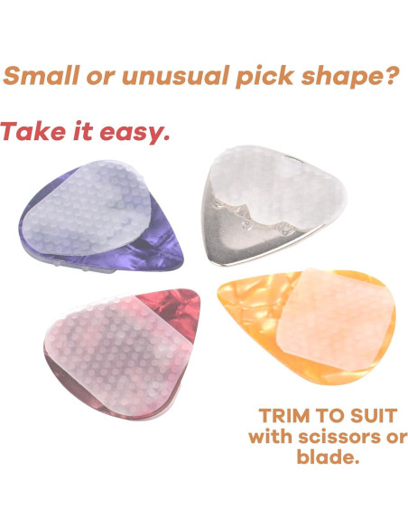 32 Empuñaduras de Silicona para Púa de Guitarra - Antideslizantes