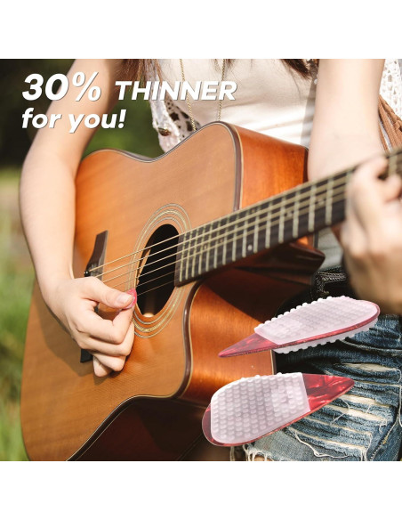 32 Empuñaduras de Silicona para Púa de Guitarra - Antideslizantes