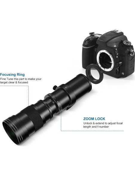 Teleobjetivo Manual Profesional 420-1600mm f/8.3 HD Pentax Teleobjetivo Manual Profesional 420-1600mm f/8.3 HD Pentax