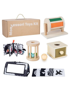 Set de Juguetes Montessori Starrykids 0-6 Meses 6 en 1